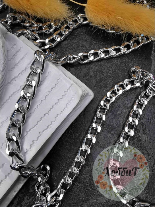 Цепь декоративная 11,2*7мм (серебро)